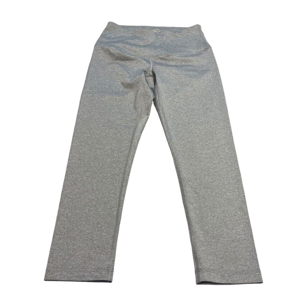 90 Degree By Reflex Cropped Leggings Women's XS Heather Gray Stretch High-Waist - Picture 1 of 6